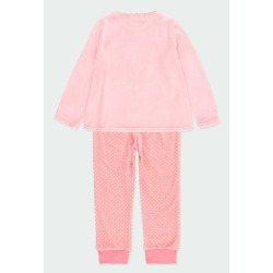Pijama terciopelo topitos de niña Boboli