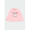 Pijama terciopelo topitos de niña Boboli