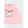 Pijama terciopelo topitos de niña Boboli