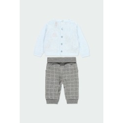 Conjunto punto combinado de bebé niño Boboli