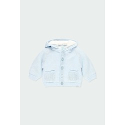 Chaqueta tricotosa con capucha bebé Boboli