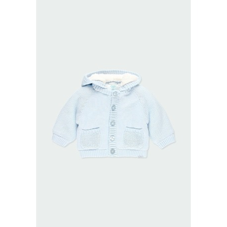 Chaqueta tricotosa con capucha bebé Boboli