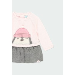 Vestido tricotosa "pingüino" bebé Boboli