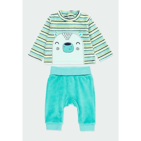 Pack punto listado de bebé niño Boboli