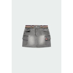 Falda denim punto de niña Boboli