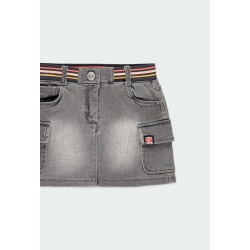 Falda denim punto de niña Boboli