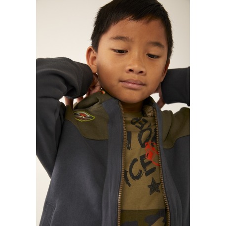 Chaqueta felpa con bolsillos de niño Boboli