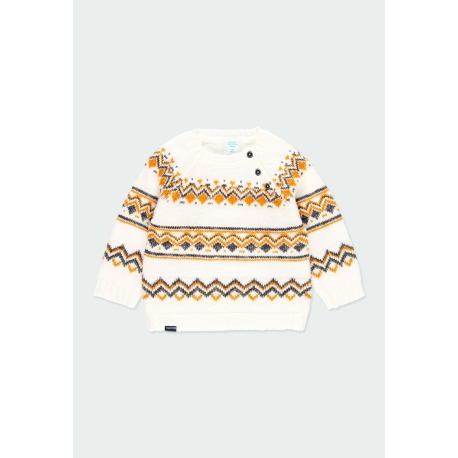 Jersey tricotosa "cenefas" bebé niño Boboli