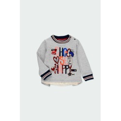 Sudadera felpa con guipur bebé niña Boboli