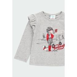 Camiseta con volantes de bebé niña Boboli