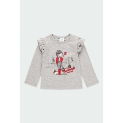 Camiseta con volantes de bebé niña Boboli