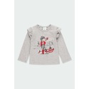 Camiseta con volantes de bebé niña Boboli