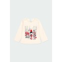 Camiseta punto con tul de bebé niña Boboli