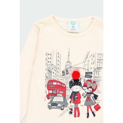Camiseta punto con tul de bebé niña Boboli
