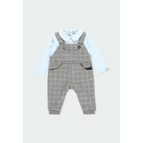 Pelele punto cuadros de bebé niño Boboli