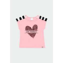 Camiseta punto "corazón" de niña Boboli