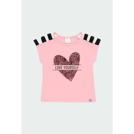 Camiseta "corazón" de niña Boboli
