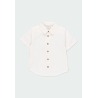 Camisa lino manga corta de niño Boboli