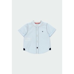 Camisa fil a fil manga corta de bebé Boboli