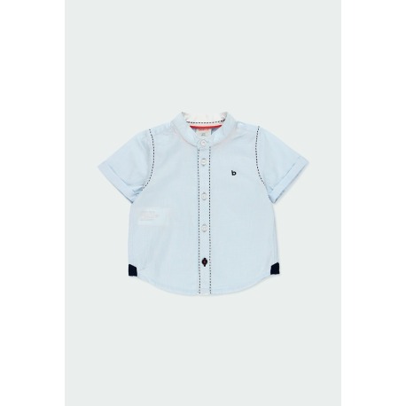 Camisa fil a fil manga corta de bebé Boboli