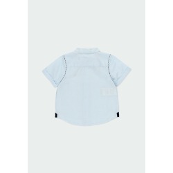 Camisa fil a fil manga corta de bebé Boboli