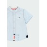 Camisa fil a fil manga corta de bebé Boboli