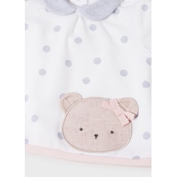 Conjunto polaina ECOFRIENDS osito bebe niña Mayoral