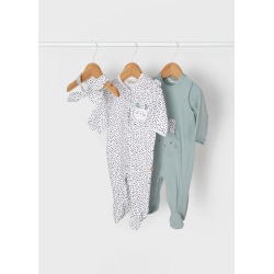 Set 2 pijamas y diadema bebe niña Mayoral