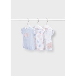 Set 3 pijamas punto ECOFRIENDS bebe niña Mayoral