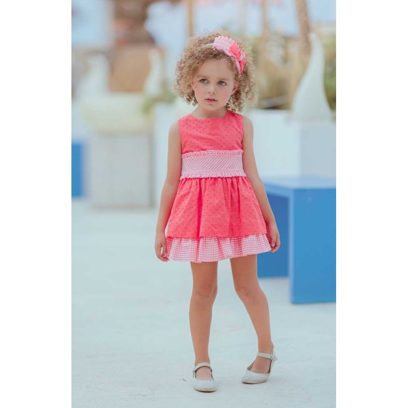 Vestido infantil plumeti Miranda