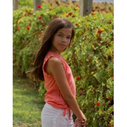 Camiseta niña sisa guipur...