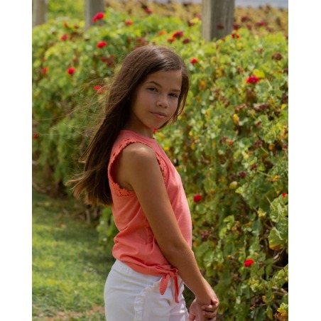 Camiseta niña sisa guipur La Ormiga
