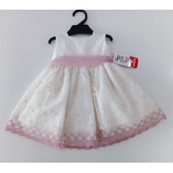 Vestido bebe tul bordado...