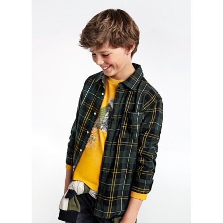Camisa manga larga cuadros niño ECOFRIENDS Mayoral