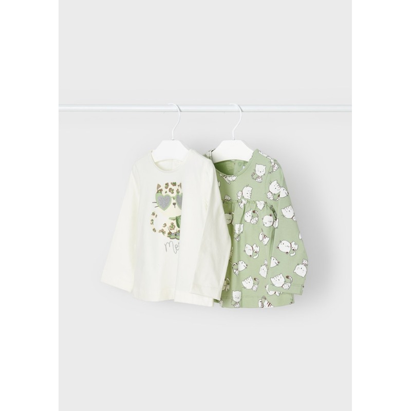 Pack 2 camisetas manga larga bebé ECOFRIENDS Mayoral