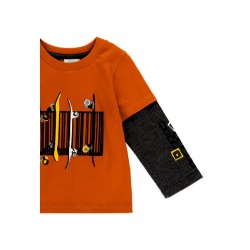 Camiseta punto doble manga niño Boboli