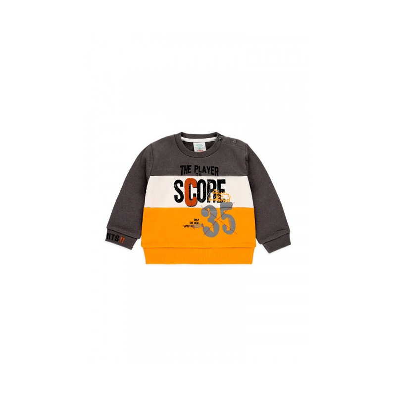 Sudadera felpa tricolor niño Boboli