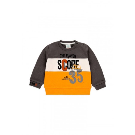 Sudadera felpa tricolor niño Boboli
