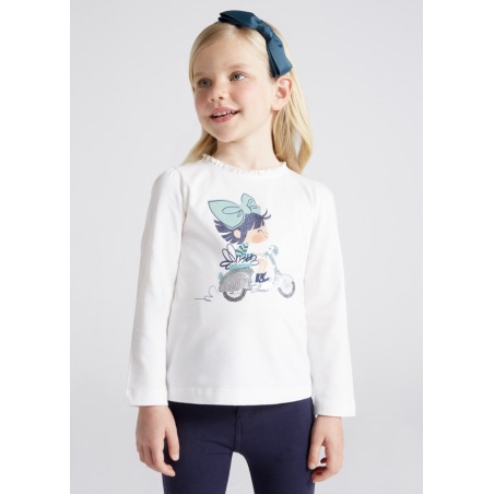 Camiseta con gráfica niña Mayoral