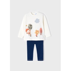 Conjunto leggings apliques bebé ECOFRIENDS Mayoral