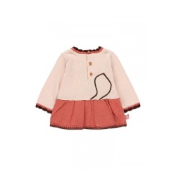 Vestido tricotosa bicolor bebé niña Boboli