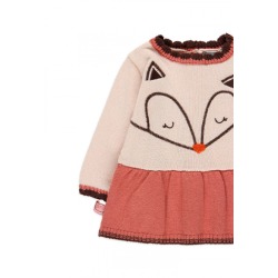 Vestido tricotosa bicolor bebé niña Boboli