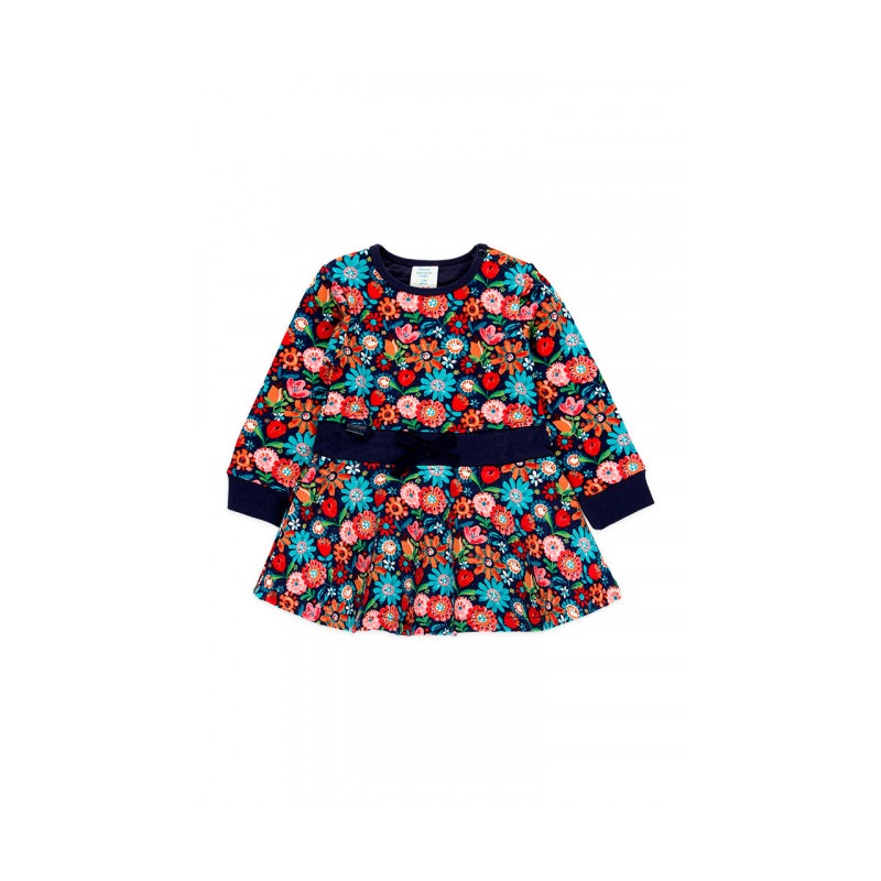 Vestido felpa flores niña Boboli