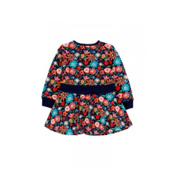 Vestido felpa flores niña Boboli