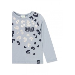 Camiseta punto animal print de niña Boboli