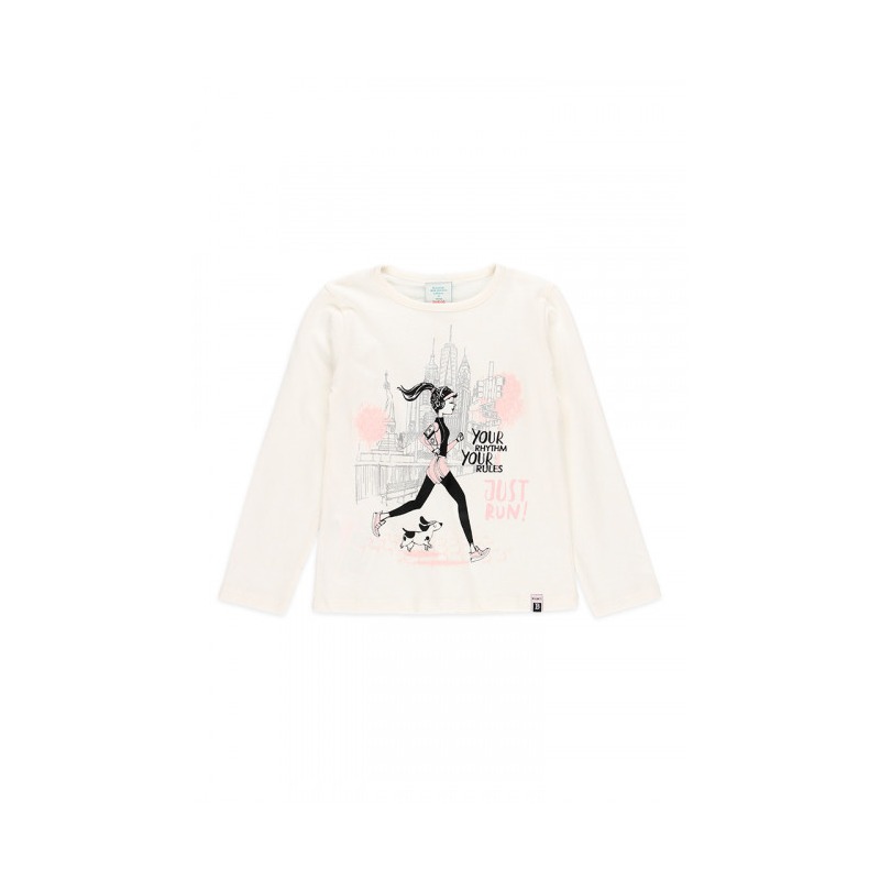 Camiseta punto "new york" de niña Boboli