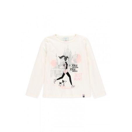 Camiseta punto "new york" de niña Boboli