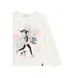 Camiseta punto "new york" de niña Boboli