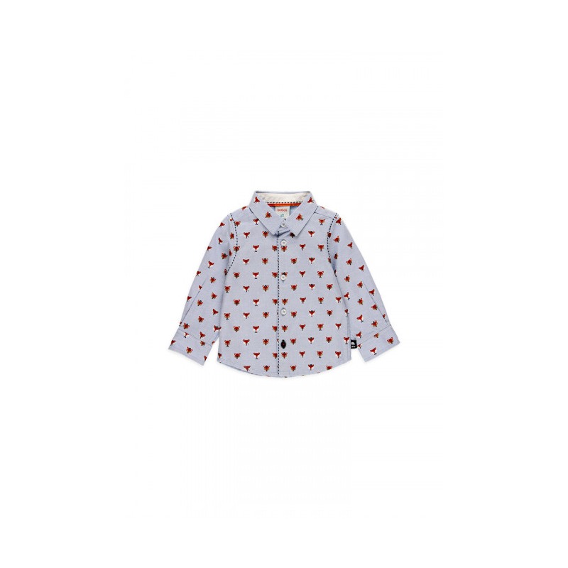 Camisa oxford "zorros" niño Boboli