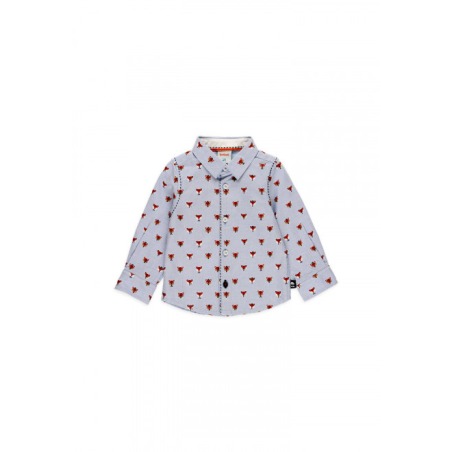 Camisa oxford "zorros" niño Boboli